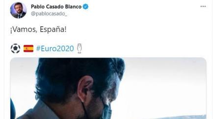 El tuit de Pablo Casado.