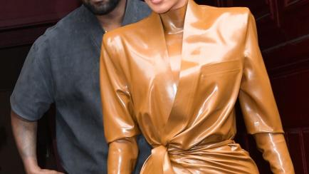 Kim kardashian y Kanye West, en una de sus últimas apariciones públicas juntos.