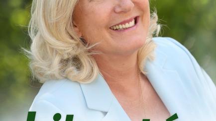 El cartel de Marine Le Pen.