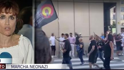 El aplaudido rótulo de Telecinco sobre la marcha neonazi en Chueca.