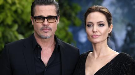 Brad Pitt y Angelina Jolie en la première de 'Maléfica' en Londres.