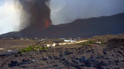 El volcán de Cumbre Vieja, en La Palma