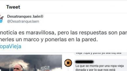 El tuit viral de Desatranques Jaén.