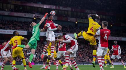 Partido entre el Arsenal y el Crystal Palace, el pasado 18 de octubre, en Londres. 