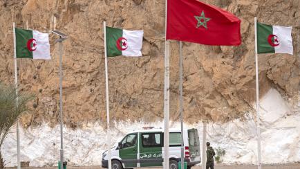 La frontera entre Marruecos y Argelia, desde Oujda, en el lado marroquí, el pasado 4 de noviembre. 
