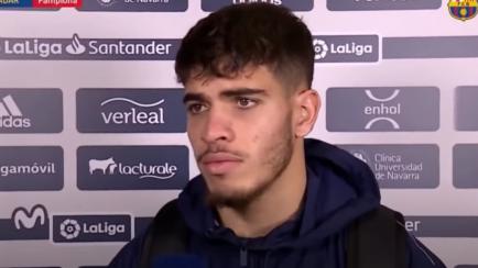Abde, canterano del Barcelona, preguntado por Xavi.
