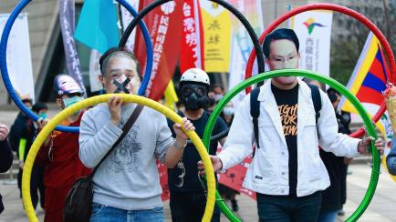 Protestas contra los Juegos de Invierno en China