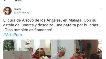 Vídeo viral de "el cura flamenco" durante una de sus misas.
