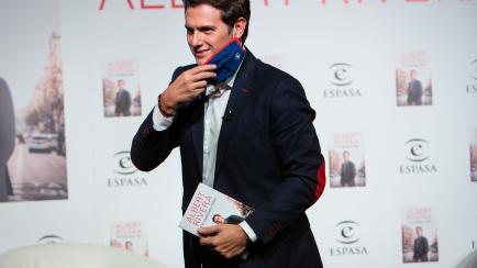 Rivera, en la presentación de su libro