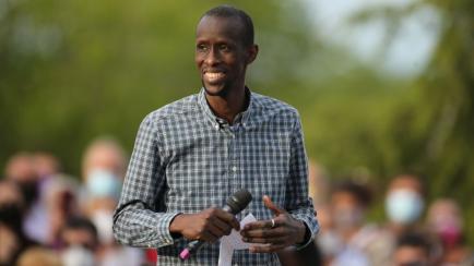 Serigne Mbaye, en un acto en Madrid.