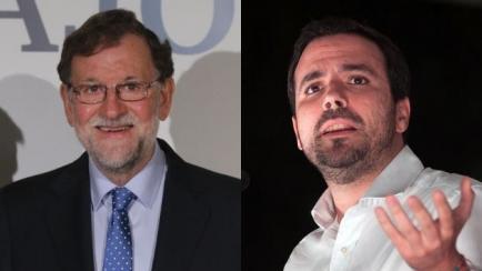 Mariano Rajoy y Alberto Garzón.