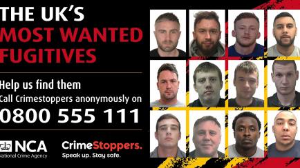 Los rostros de los doce fugitivos más buscados por Reino Unido que podrían estar en España.