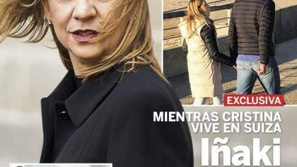 Iñaki Urdangarin paseando con otra mujer en la portada de 'Lecturas'.