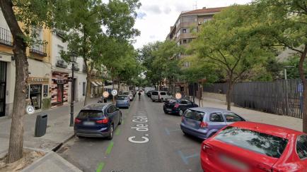 La imagen actual de la calle Galileo de Madrid.