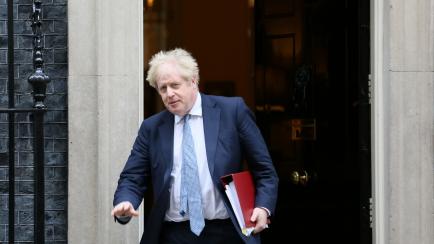Boris Johnson en Downing Street.