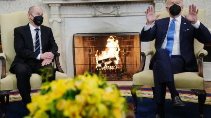Joe Biden ha recibido en la Casa Blanca al canciller alemán, Olaf Scholz.