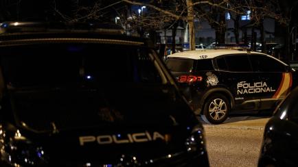 Dos coches de la Policía Nacional.