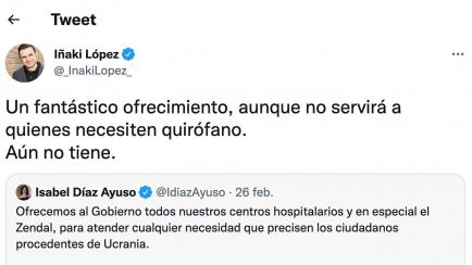 Tuit de Iñaki López