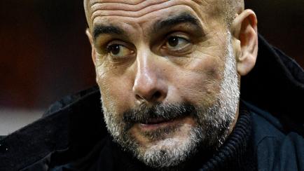 Pep Guardiola, durante un partido