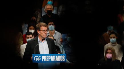 Feijóo, en un mitin reciente