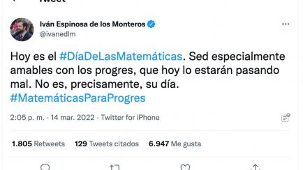 Tuit de Iván Espinosa de los Monteros.
