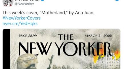 La portada de 'The New Yorker' sobre la guerra en Ucrania.