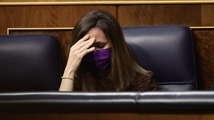Ione Belarra, secretaria general de Podemos y ministra de Asuntos Sociales, en el Congreso.