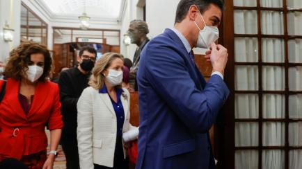 Montero, Calviño y Sánchez
