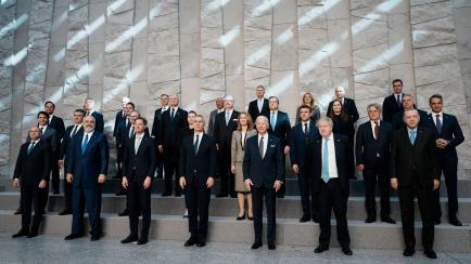 Foto de familia en la cumbre de la OTAN