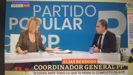 La entrevista de Susanna Griso a Elías Bendodo.