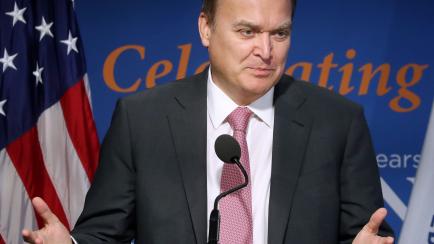 Anatoli, embajador ruso en EEUU, en una conferencia en Washington en 2019. 