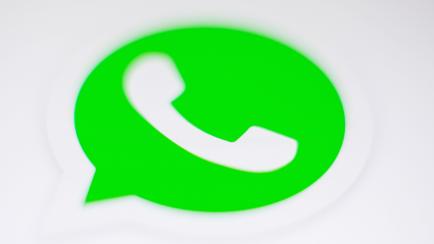Logo de WhatsApp en imagen de archivo.