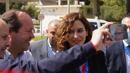 Ayuso, en el congreso del PP en Sevilla