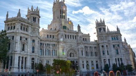Vista de la sede del Ayuntamiento de Madrid, el Palacio de Cibeles.