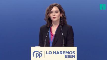 Isabel Díaz Ayuso, en el Congreso del PP.