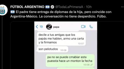 Tuit de @TodaLaPrimeraA