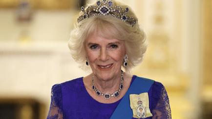 Camilla, la reina consorte, durante un banquete de estado en Buckingham el 22 de noviembre de 2022.