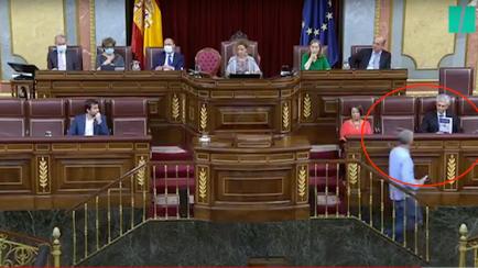 Oskar Matute y Suárez Illana, en uno de sus encuentros en el Congreso.