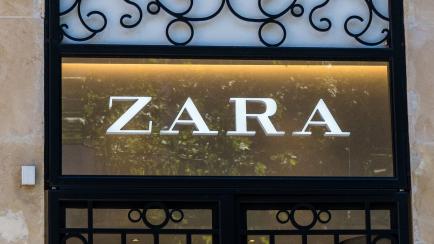 Imagen de archivo de un letrero de Zara.