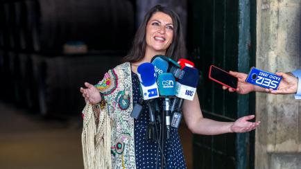 Macarena Olona, candidata del partido de ultraderecha Vox a las elecciones andaluzas.