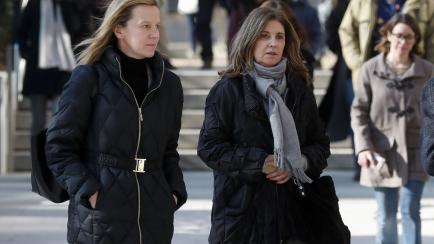 Rosalía Iglesias yendo a declarar por la Operación Kitchen.