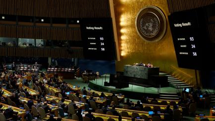 Votación contra Rusia en la ONU