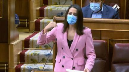 Inés Arrimadas en el Congreso. 