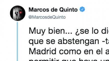 Marcos de Quinto responde a Valls.