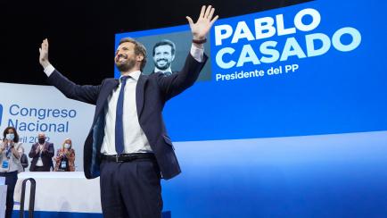 Pablo Casado, aplaudido en su despedida del PP.