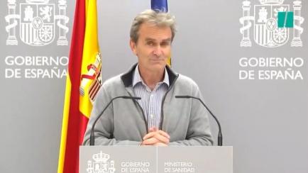 Fernando Simón en rueda de prensa. 