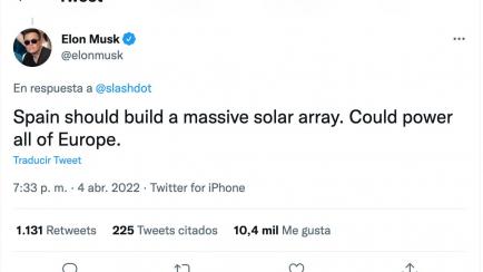 Tuit de Elon Musk.