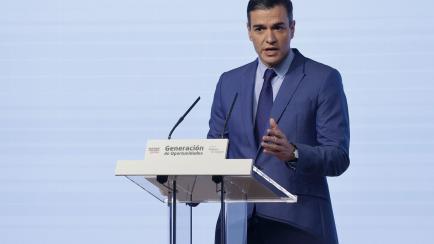 El presidente del Gobierno, Pedro Sánchez interviene en el marco del tercer encuentro 'Generación de Oportunidades'.