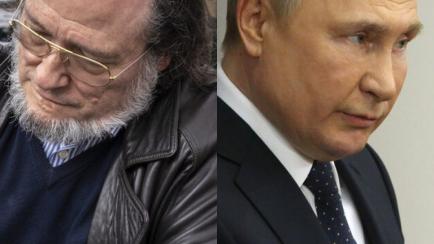 El economista Santiago Niño Becerra y el presidente ruso, Vladímir Putin; en sendas fotos de archivo.