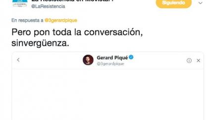 Captura de Twitter de 'La Resistencia'. 